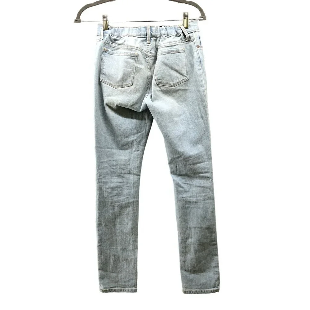 Old Navy Girls 12 Plus Super Skinny‎ Jeans Blue Light Wash Distressed Adjustable